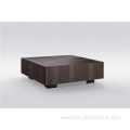 Square coffee table with storage